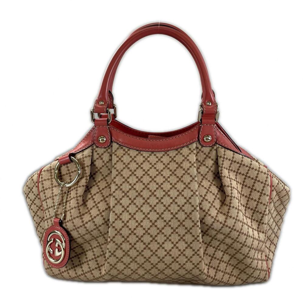 GUCCI Cream Leather Bag